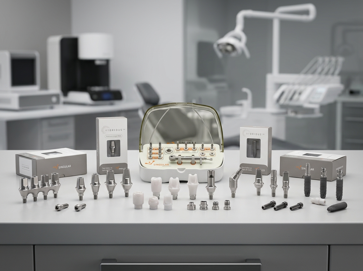 Compatibilidade Singular: componentes para diferentes sistemas de implantes